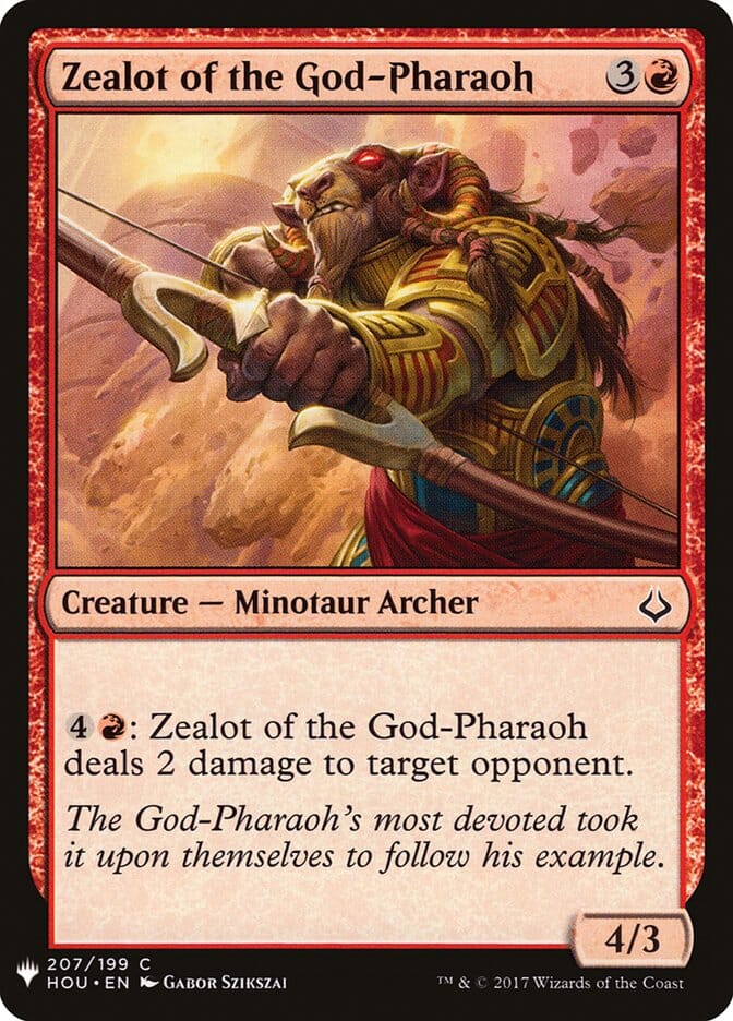 Zealot of the God-Pharaoh [Mystery Booster] MTG Single Magic: The Gathering  | Multizone: Comics And Games