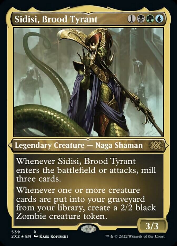 Sidisi, Brood Tyrant (Foil Etched) [Double Masters 2022] MTG Single Magic: The Gathering  | Multizone: Comics And Games