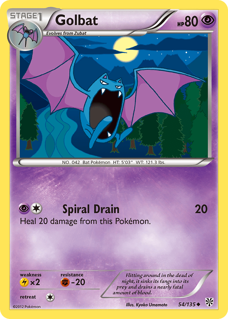 Golbat (54/135) [Black & White: Plasma Storm] Pokemon Single Pokémon  | Multizone: Comics And Games