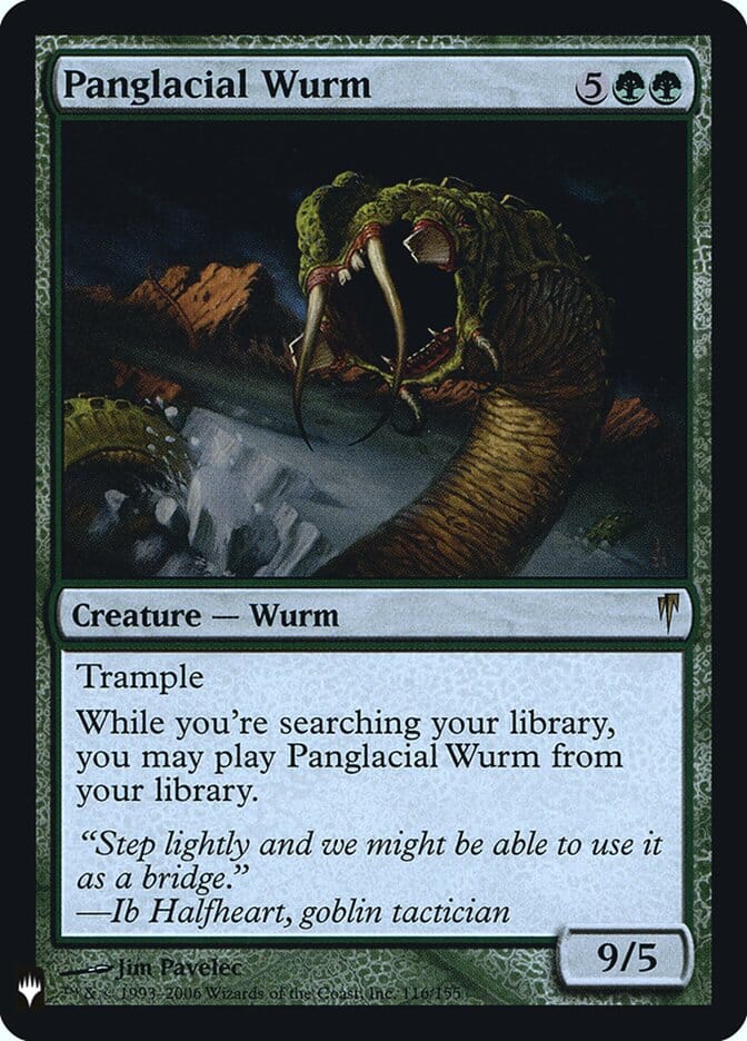 Panglacial Wurm [Mystery Booster] MTG Single Magic: The Gathering  | Multizone: Comics And Games