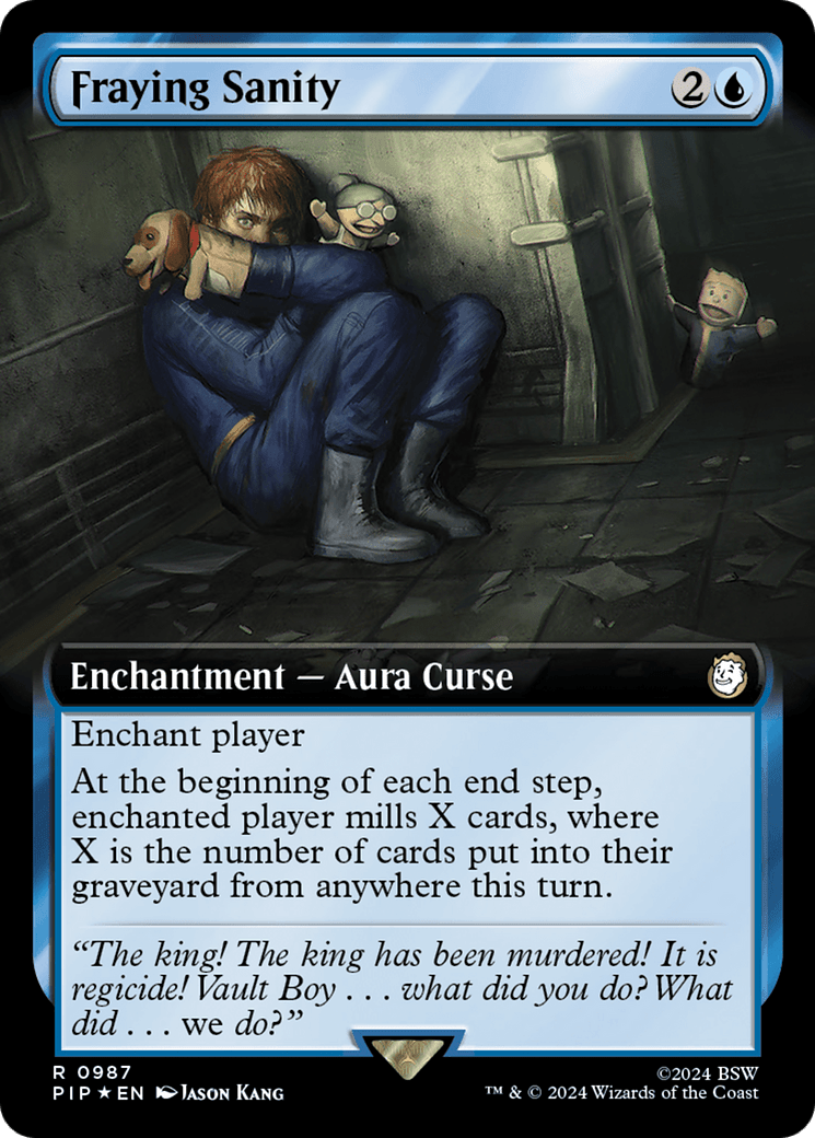 Fraying Sanity (Extended Art) (Surge Foil) [Fallout] MTG Single Magic: The Gathering  | Multizone: Comics And Games