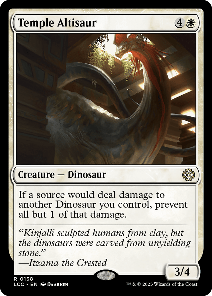Temple Altisaur [The Lost Caverns of Ixalan Commander] MTG Single Magic: The Gathering  | Multizone: Comics And Games