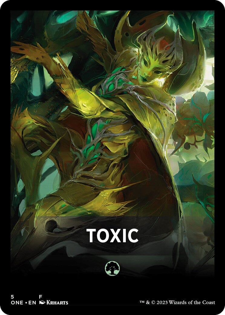 Toxic Theme Card [Phyrexia: All Will Be One Tokens] MTG Single Magic: The Gathering  | Multizone: Comics And Games