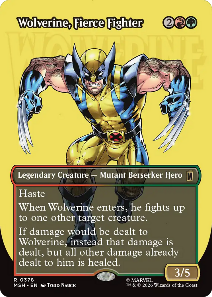 Wolverine, Fierce Fighter (Borderless) [Marvel Super Heroes] | Multizone: Comics And Games