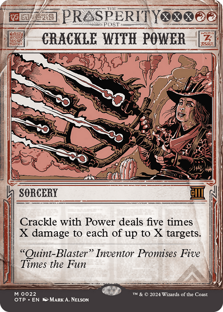 Crackle with Power [Outlaws of Thunder Junction: Breaking News] MTG Single Magic: The Gathering  | Multizone: Comics And Games