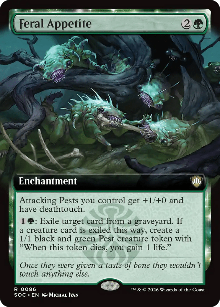 Feral Appetite (Extended Art) [Secrets of Strixhaven Commander] MTG Single Magic: The Gathering  | Multizone: Comics And Games