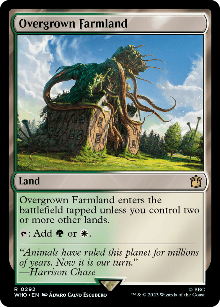 Overgrown Farmland [Doctor Who] MTG Single Magic: The Gathering  | Multizone: Comics And Games
