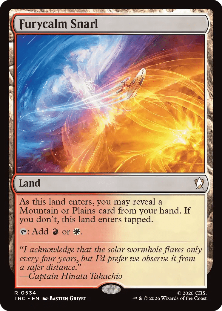 Furycalm Snarl (Surge Foil) [Star Trek Commander] MTG Single Magic: The Gathering  | Multizone: Comics And Games