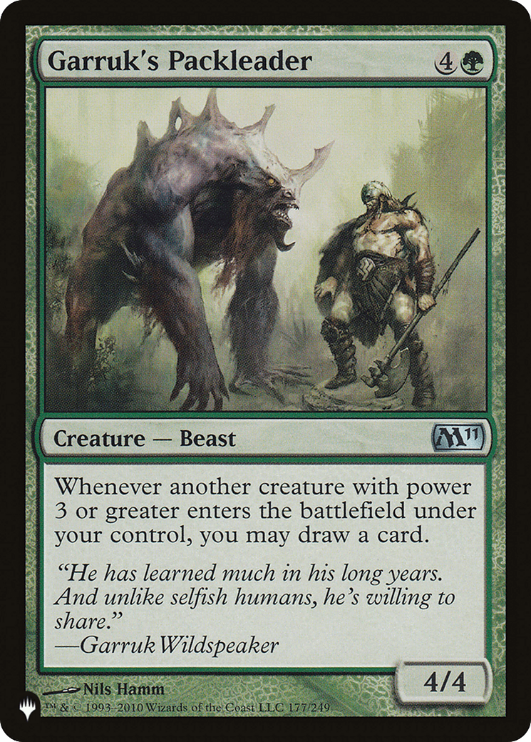 Garruk's Packleader [The List] MTG Single Magic: The Gathering  | Multizone: Comics And Games