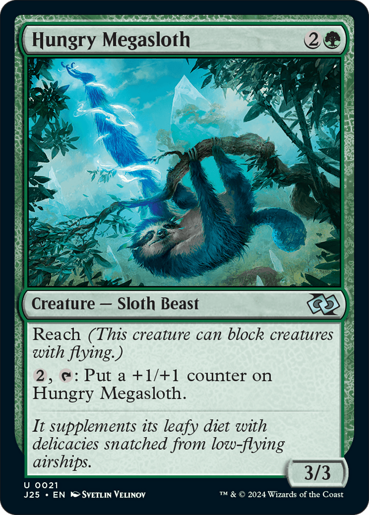 Hungry Megasloth [Foundations Jumpstart] MTG Single Magic: The Gathering  | Multizone: Comics And Games