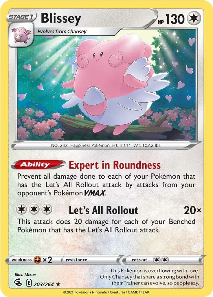 Blissey (203/264) [Sword & Shield: Fusion Strike] Pokemon Single Pokémon  | Multizone: Comics And Games