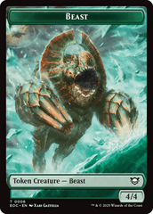 Beast (0006) // Pest Double-Sided Token [Edge of Eternities Commander Tokens] MTG Single Magic: The Gathering  | Multizone: Comics And Games