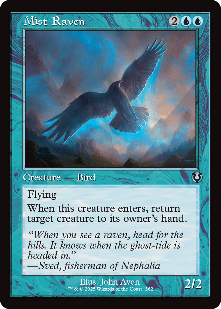 Mist Raven (Retro Frame) [Innistrad Remastered] MTG Single Magic: The Gathering  | Multizone: Comics And Games