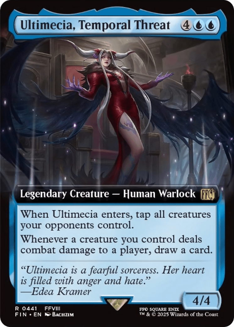 Ultimecia, Temporal Threat (Extended Art) [FINAL FANTASY] MTG Single Magic: The Gathering  | Multizone: Comics And Games