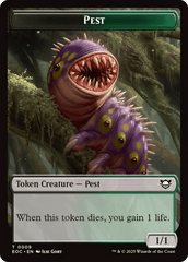Beast (0006) // Pest Double-Sided Token [Edge of Eternities Commander Tokens] MTG Single Magic: The Gathering  | Multizone: Comics And Games