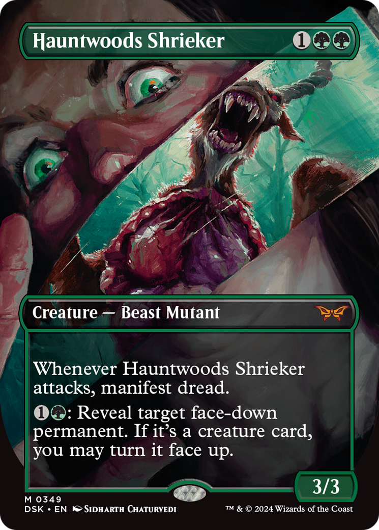 Hauntwoods Shrieker (Borderless) [Duskmourn: House of Horror] | Multizone: Comics And Games