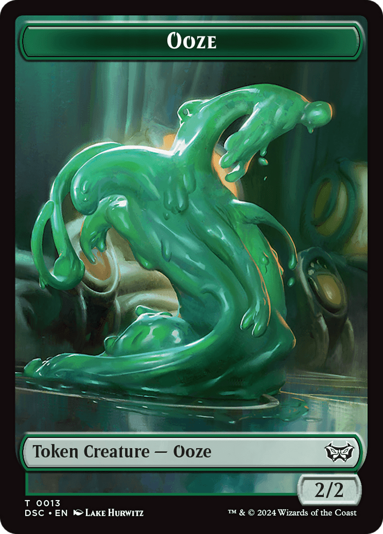 Insect (0012) // Ooze (0013) Double-Sided Token [Duskmourn: House of Horror Commander Tokens] MTG Single Magic: The Gathering  | Multizone: Comics And Games