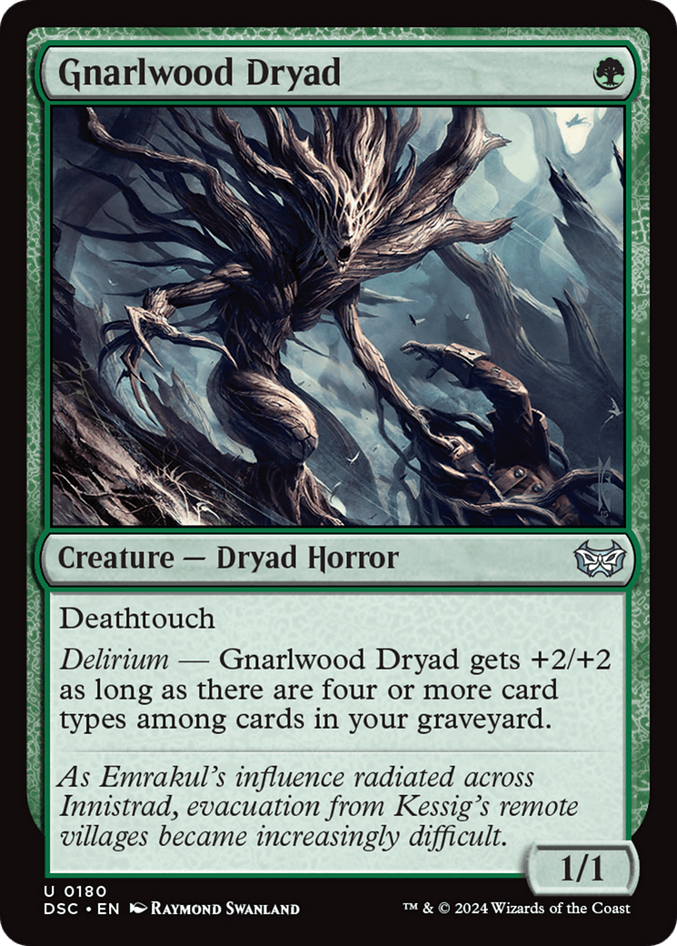 Gnarlwood Dryad [Duskmourn: House of Horror Commander] MTG Single Magic: The Gathering  | Multizone: Comics And Games