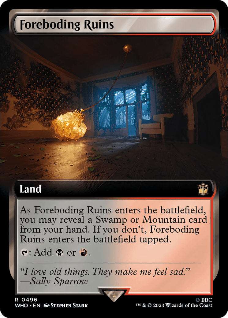 Foreboding Ruins (Extended Art) [Doctor Who] MTG Single Magic: The Gathering  | Multizone: Comics And Games