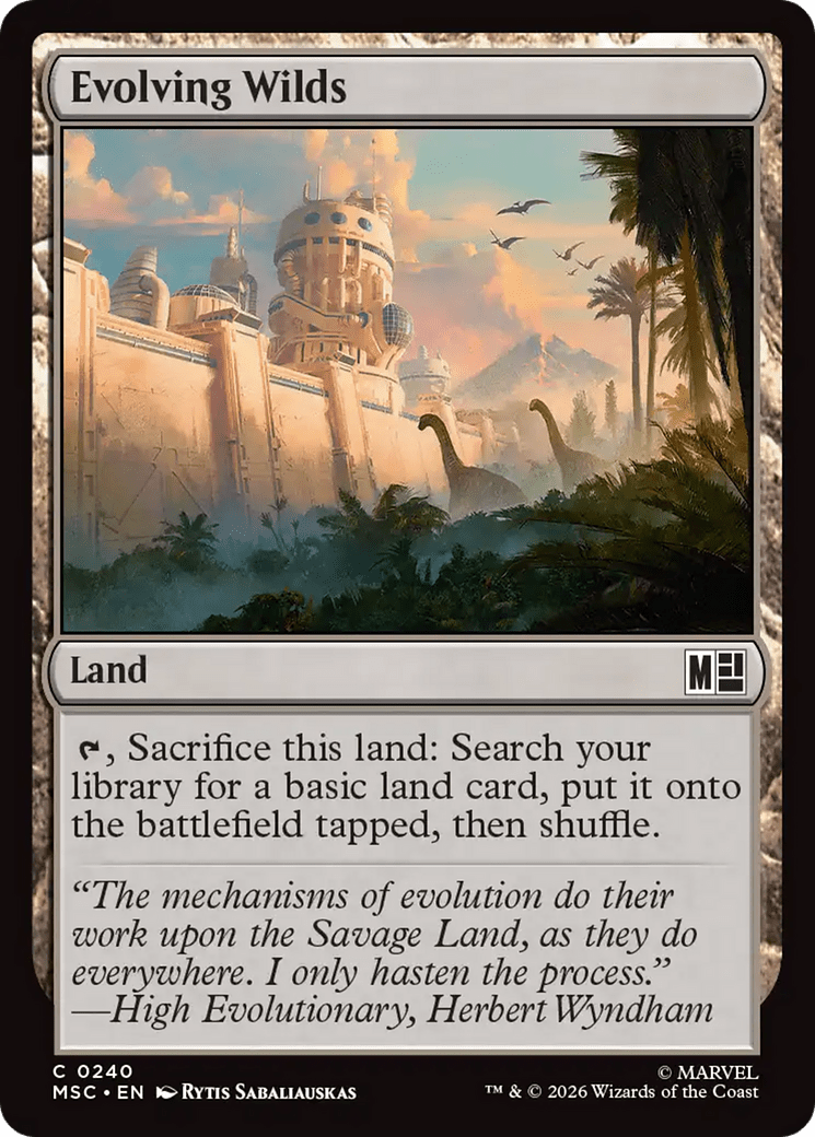 Evolving Wilds [Marvel Super Heroes Commander] MTG Single Magic: The Gathering  | Multizone: Comics And Games