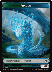 Wurm (0018) // Fractal Double-Sided Token [Duskmourn: House of Horror Commander Tokens] MTG Single Magic: The Gathering  | Multizone: Comics And Games