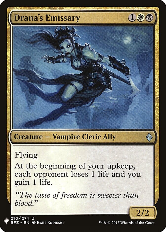 Drana's Emissary [Mystery Booster] MTG Single Magic: The Gathering  | Multizone: Comics And Games