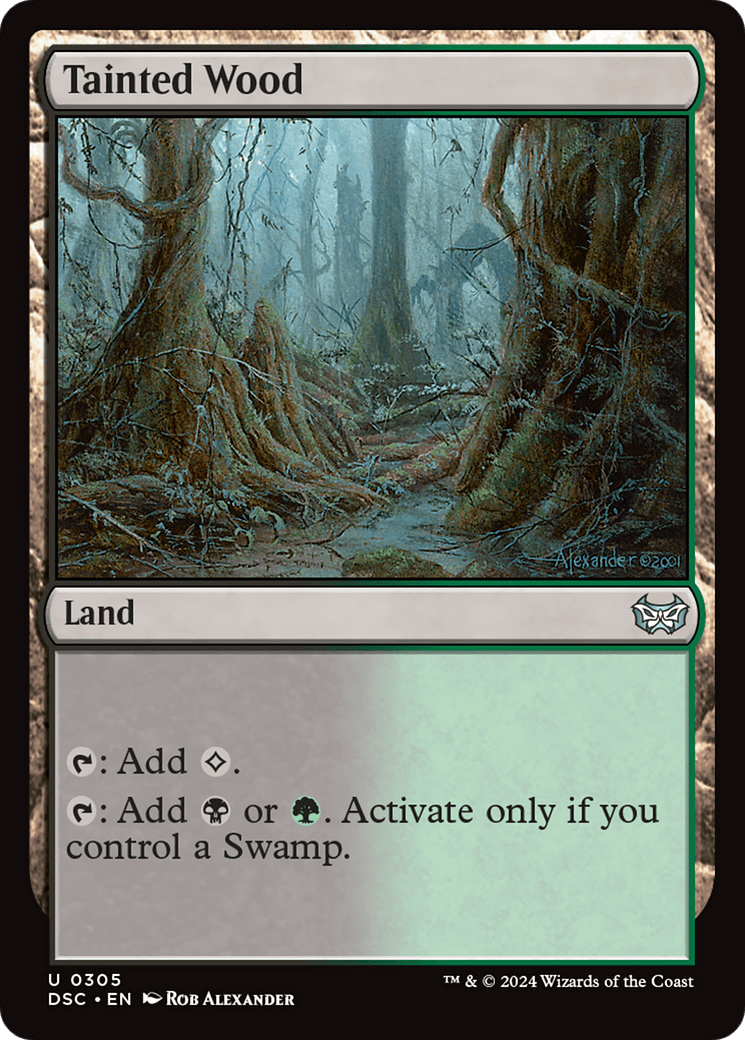 Tainted Wood [Duskmourn: House of Horror Commander] MTG Single Magic: The Gathering  | Multizone: Comics And Games