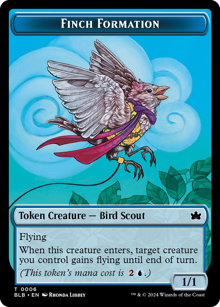 Rabbit // Finch Formation Double-Sided Token [Bloomburrow Tokens] MTG Single Magic: The Gathering  | Multizone: Comics And Games