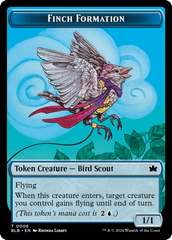 Rabbit // Finch Formation Double-Sided Token [Bloomburrow Tokens] MTG Single Magic: The Gathering  | Multizone: Comics And Games
