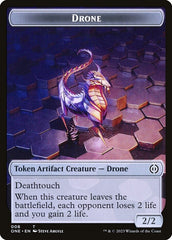 Phyrexian Mite (012) // Drone Double-Sided Token [Phyrexia: All Will Be One Tokens] MTG Single Magic: The Gathering  | Multizone: Comics And Games