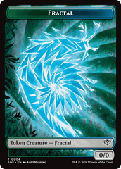 Beast // Fractal (0004) Double-Sided Token [Secrets of Strixhaven Commander Tokens] MTG Single Magic: The Gathering  | Multizone: Comics And Games
