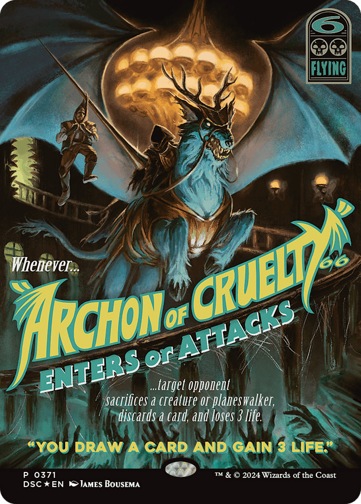 Archon of Cruelty (Showcase) [Duskmourn: House of Horror Commander] MTG Single Magic: The Gathering  | Multizone: Comics And Games