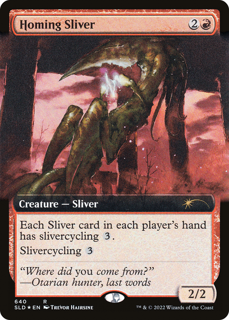 Homing Sliver (Extended Art) [Secret Lair Drop Promos] MTG Single Magic: The Gathering  | Multizone: Comics And Games