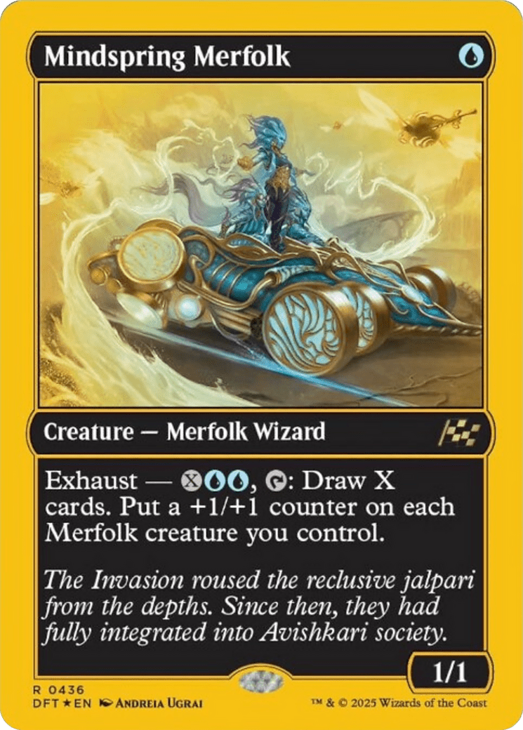 Mindspring Merfolk (First-Place Foil) [Aetherdrift] MTG Single Magic: The Gathering  | Multizone: Comics And Games