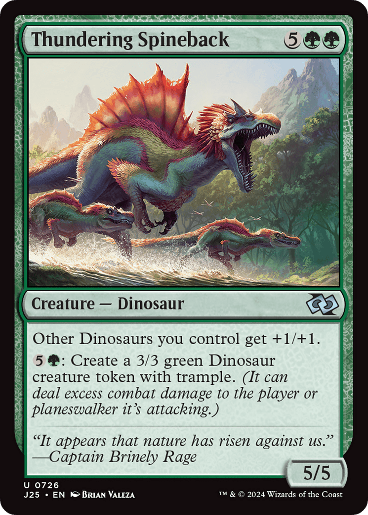 Thundering Spineback [Foundations Jumpstart] MTG Single Magic: The Gathering  | Multizone: Comics And Games
