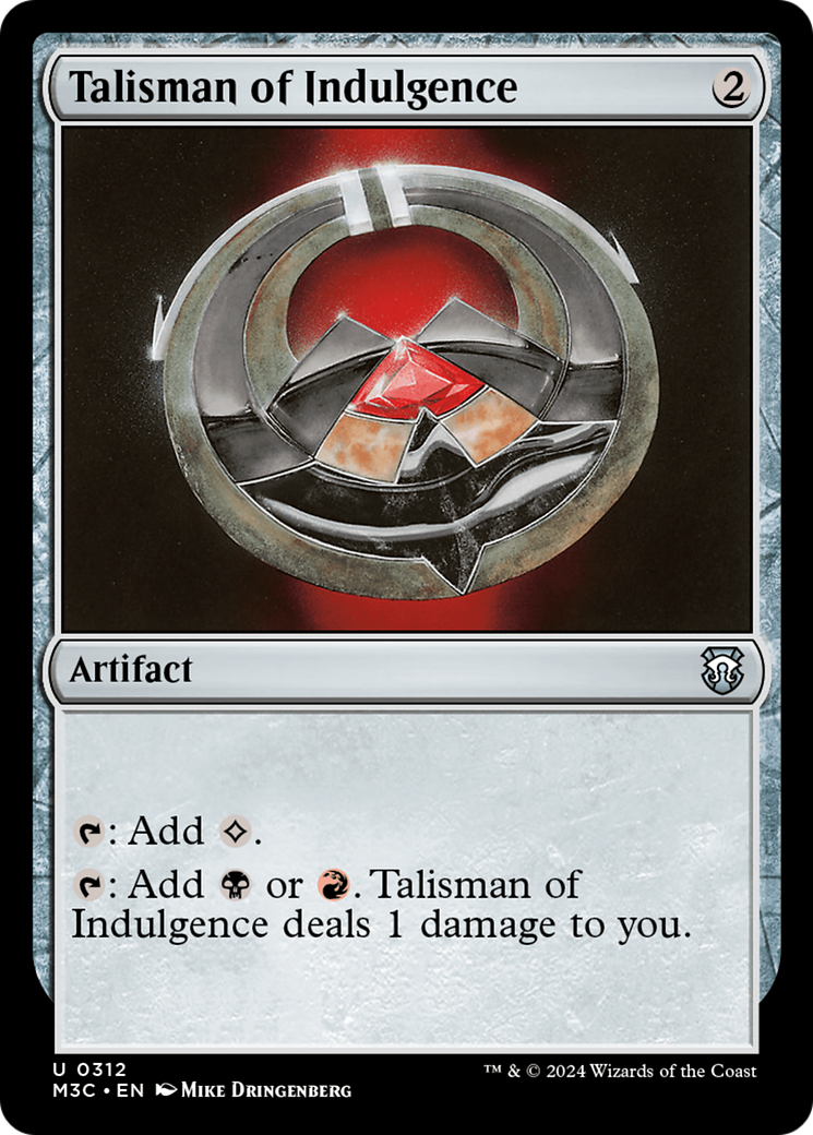 Talisman of Indulgence (Ripple Foil) [Modern Horizons 3 Commander] | Multizone: Comics And Games