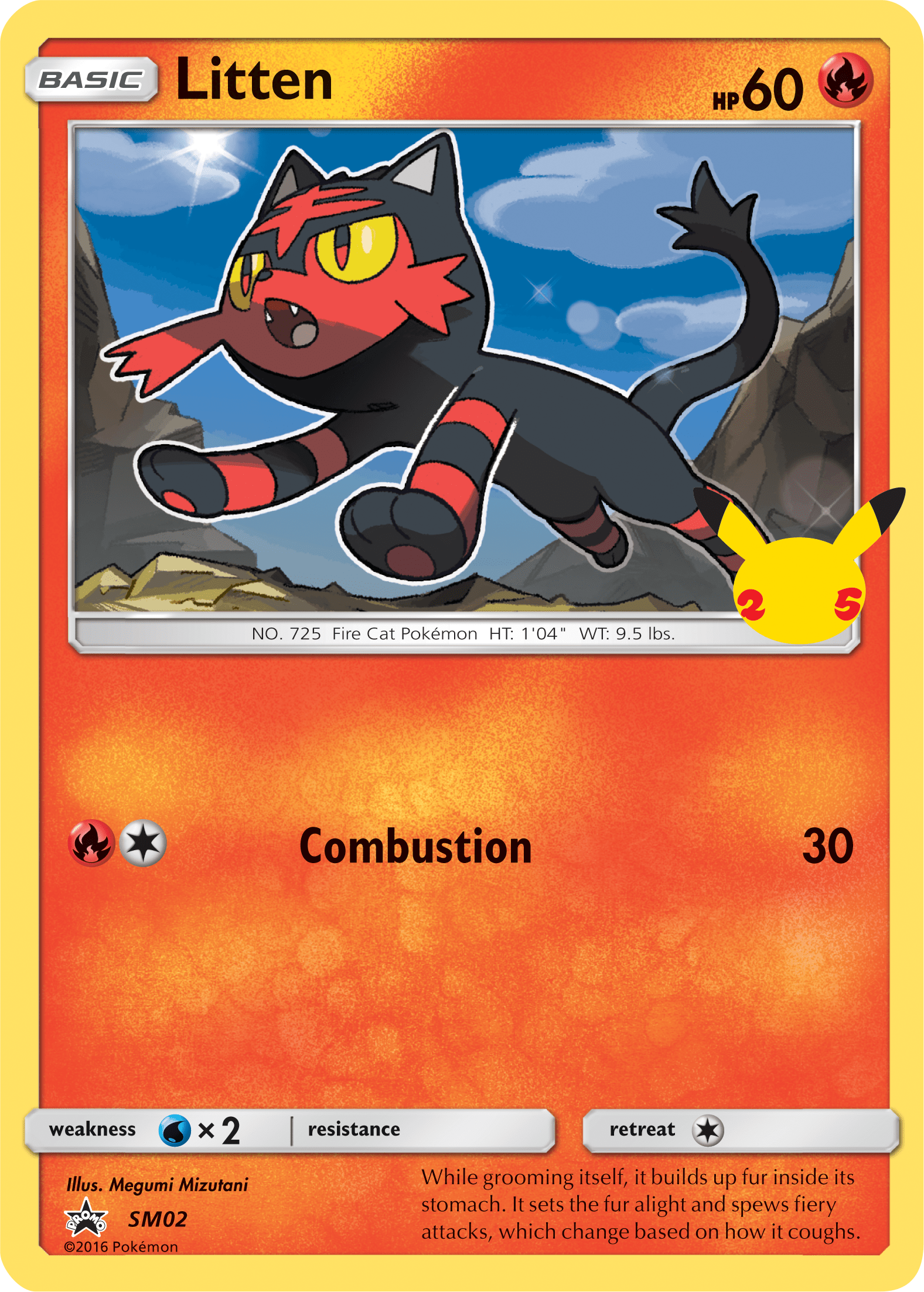 Litten (SM02) (Jumbo Card) [First Partner Pack] Pokemon Single Pokémon  | Multizone: Comics And Games