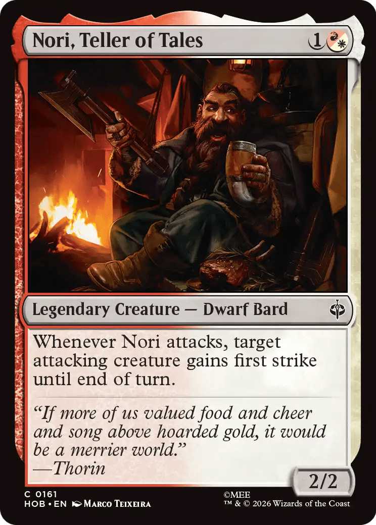 Nori, Teller of Tales [The Hobbit] MTG Single Magic: The Gathering  | Multizone: Comics And Games