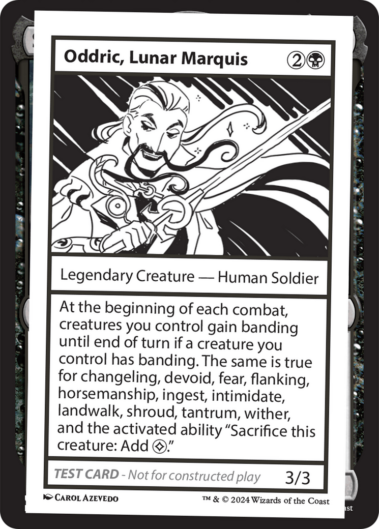 Oddric, Lunar Marquis [Mystery Booster 2 Playtest Cards] MTG Single Magic: The Gathering  | Multizone: Comics And Games