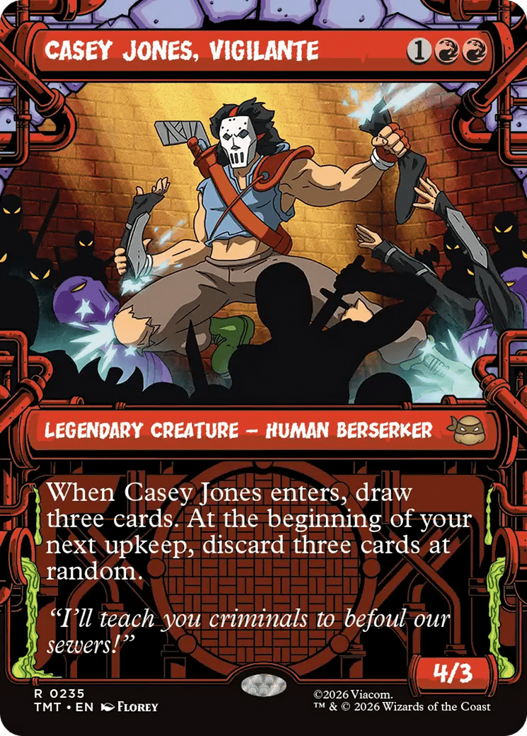 Casey Jones, Vigilante (0235) (Showcase) [Teenage Mutant Ninja Turtles] MTG Single Magic: The Gathering  | Multizone: Comics And Games
