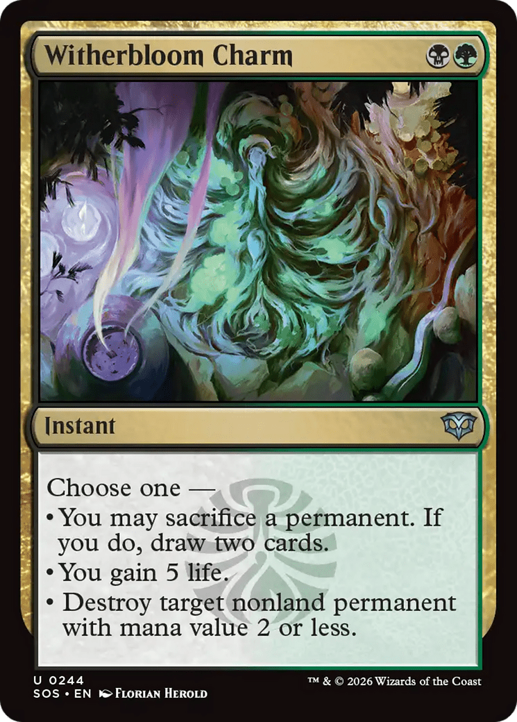 Witherbloom Charm [Secrets of Strixhaven] MTG Single Magic: The Gathering  | Multizone: Comics And Games