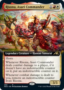 Risona, Asari Commander (Extended Art) [Kamigawa: Neon Dynasty] MTG Single Magic: The Gathering  | Multizone: Comics And Games