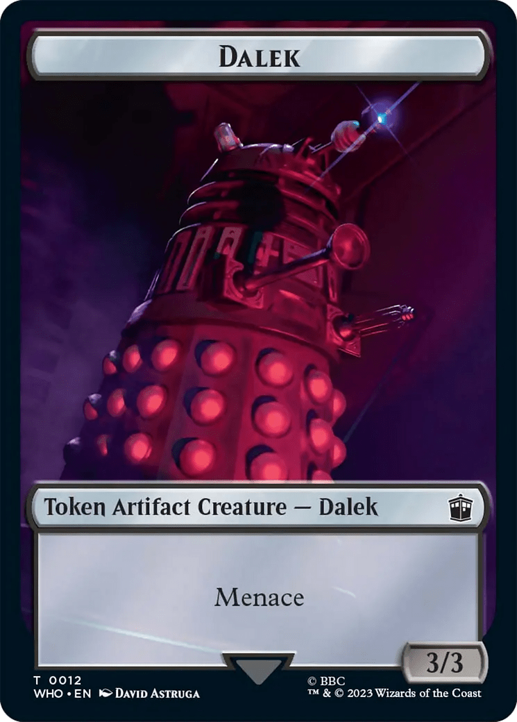 Dalek Token [Doctor Who Tokens] MTG Single Magic: The Gathering  | Multizone: Comics And Games