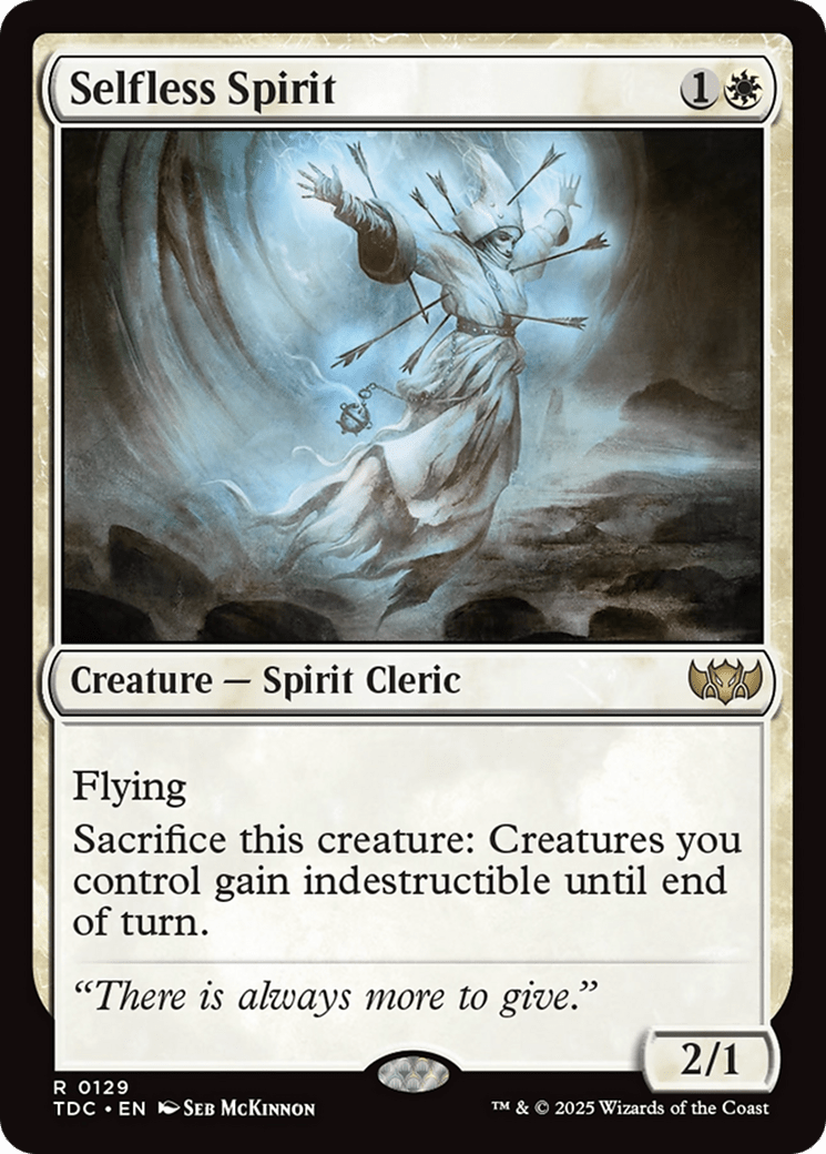 Selfless Spirit [Tarkir: Dragonstorm Commander] MTG Single Magic: The Gathering  | Multizone: Comics And Games