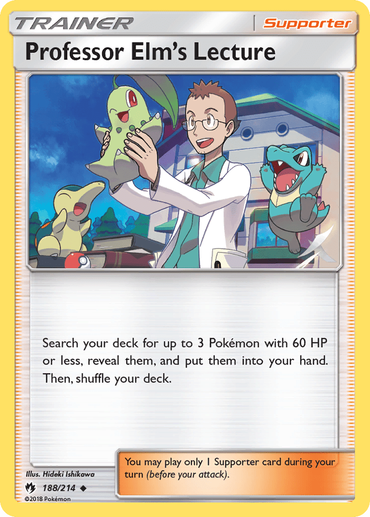 Professor Elm's Lecture (188/214) [Sun & Moon: Lost Thunder] Pokemon Single Pokémon  | Multizone: Comics And Games