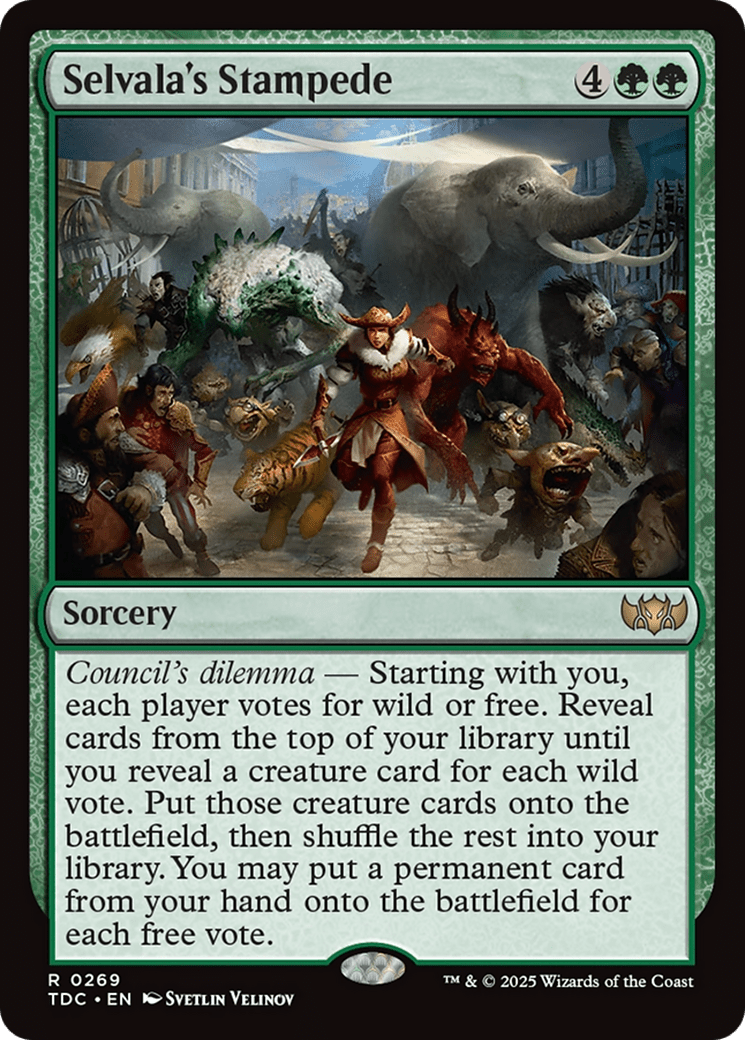Selvala's Stampede [Tarkir: Dragonstorm Commander] MTG Single Magic: The Gathering  | Multizone: Comics And Games