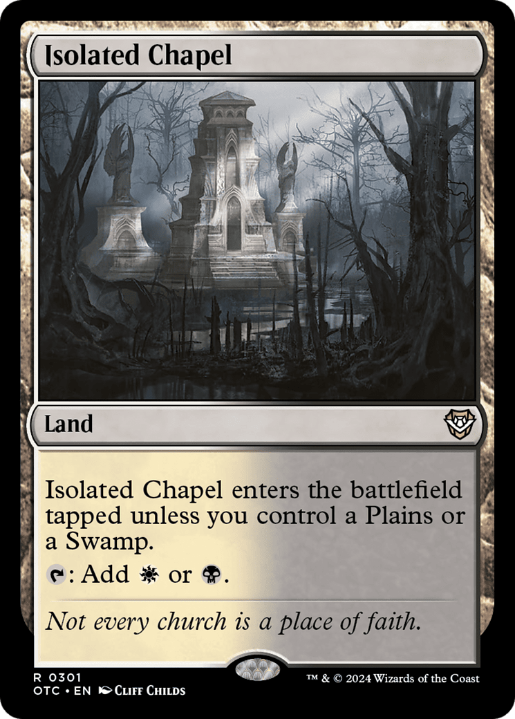 Isolated Chapel [Outlaws of Thunder Junction Commander] MTG Single Magic: The Gathering  | Multizone: Comics And Games