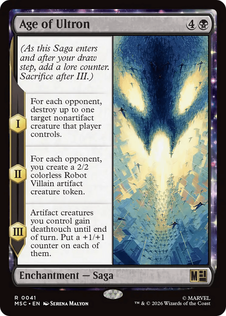 Age of Ultron (Surge Foil) [Marvel Super Heroes Commander] MTG Single Magic: The Gathering  | Multizone: Comics And Games