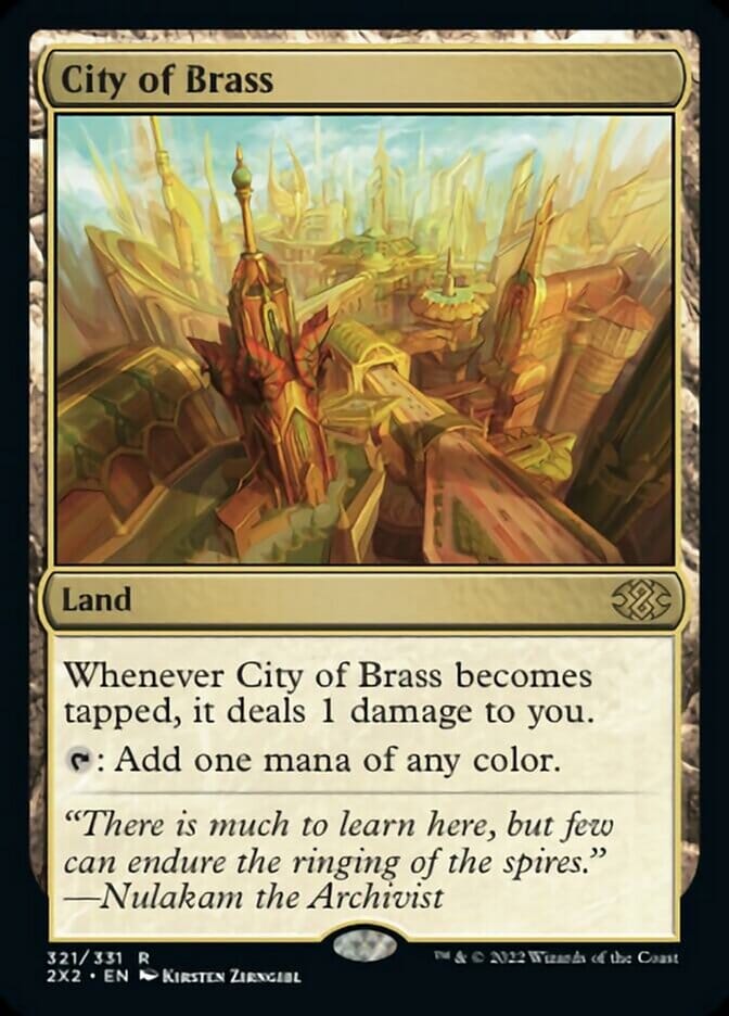 City of Brass [Double Masters 2022] MTG Single Magic: The Gathering  | Multizone: Comics And Games
