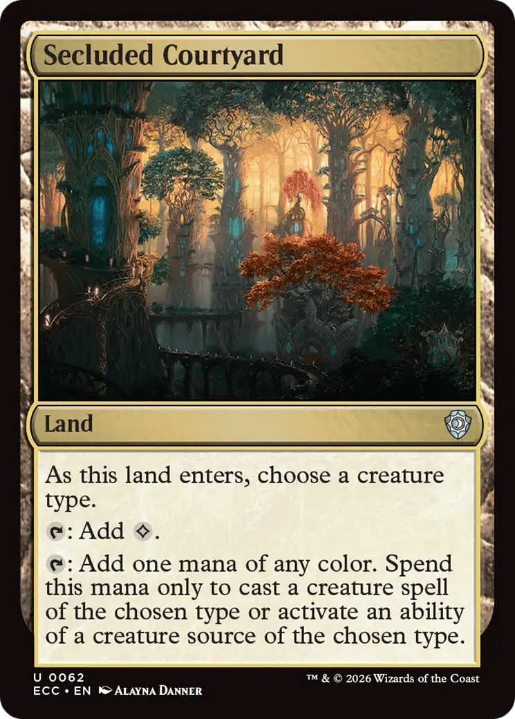 Secluded Courtyard [Lorwyn Eclipsed Commander] MTG Single Magic: The Gathering  | Multizone: Comics And Games
